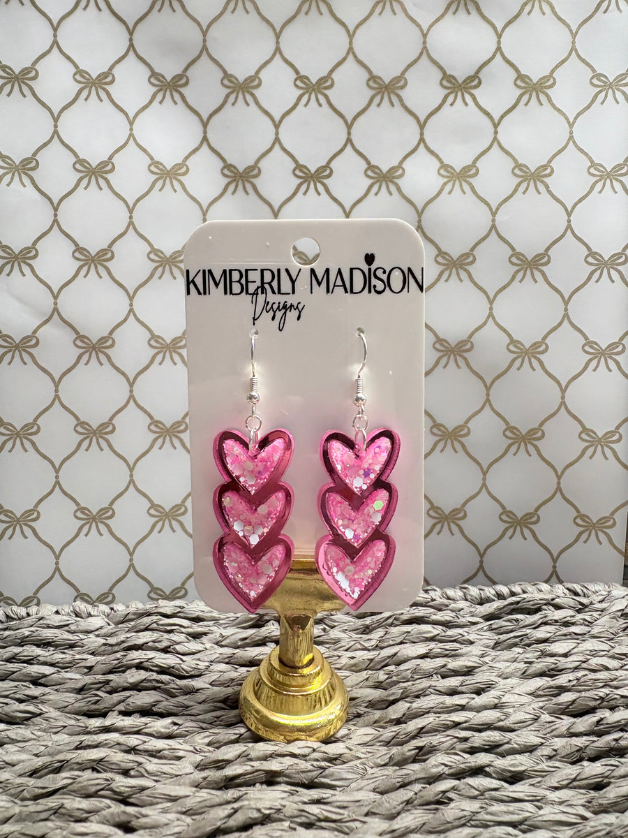 XO Heart Mini Earrings