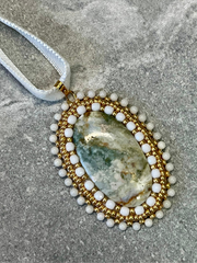 Crazy Lace Agate Necklace