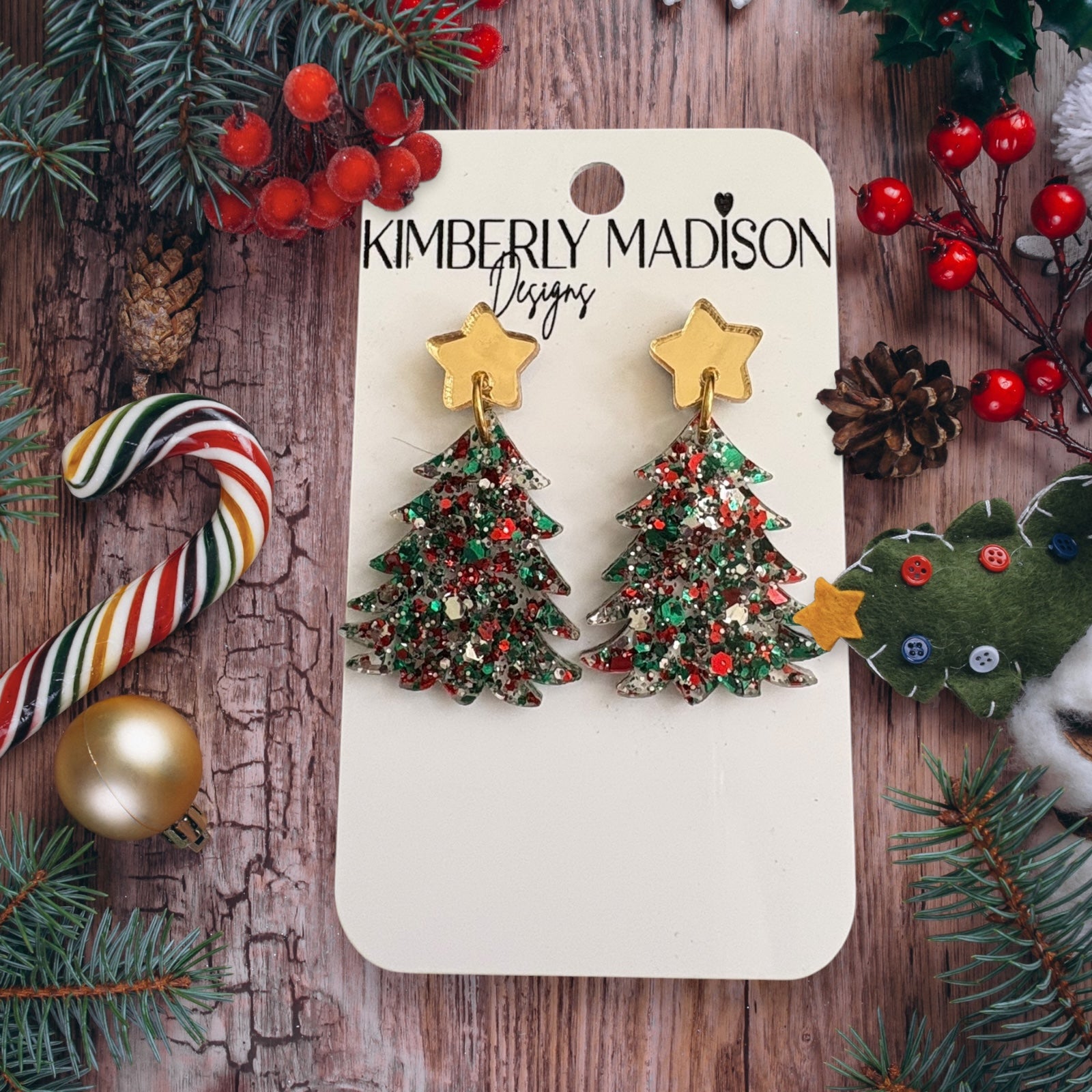 Daisy Christmas Trees with Stars