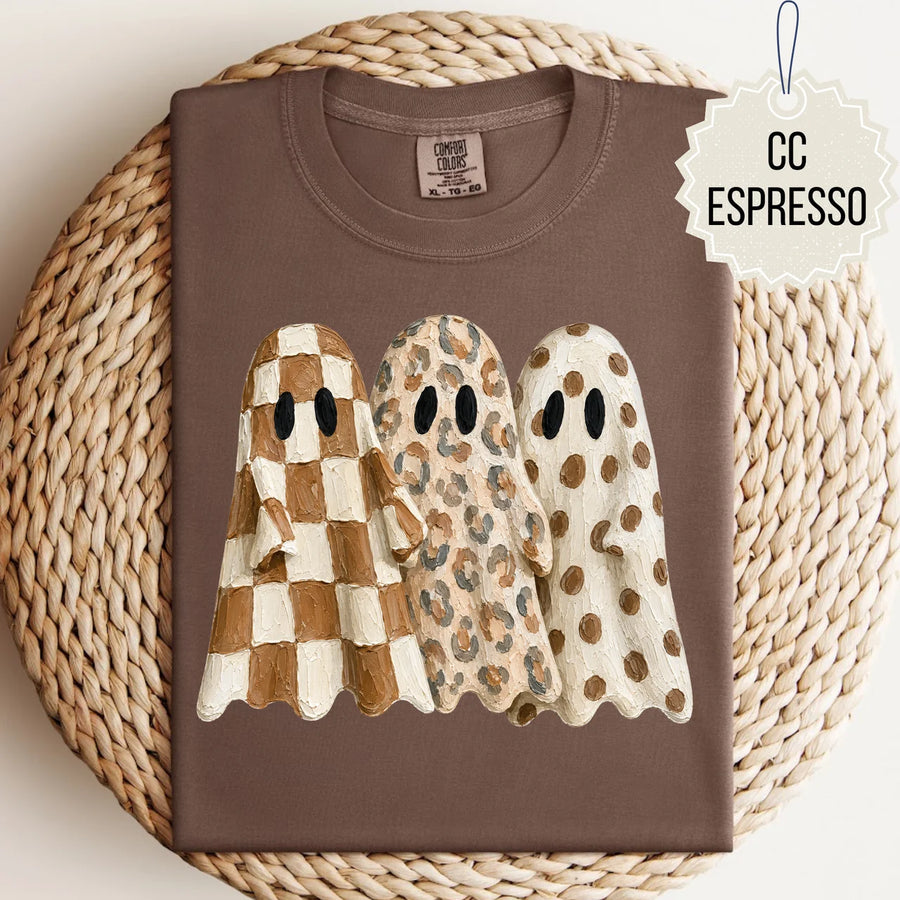 Multi-print Ghost Trio Tee